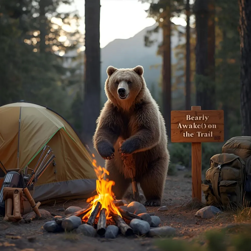 Bear Puns for Camping, Hiking & Outdoors