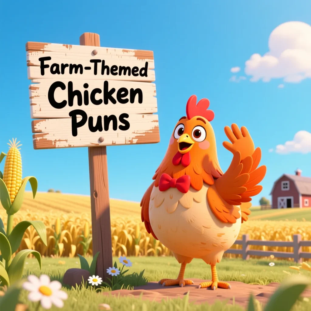 Farm-Themed Chicken Puns