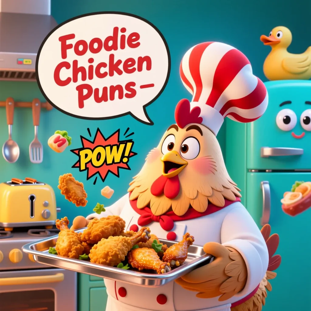  Foodie Chicken Puns