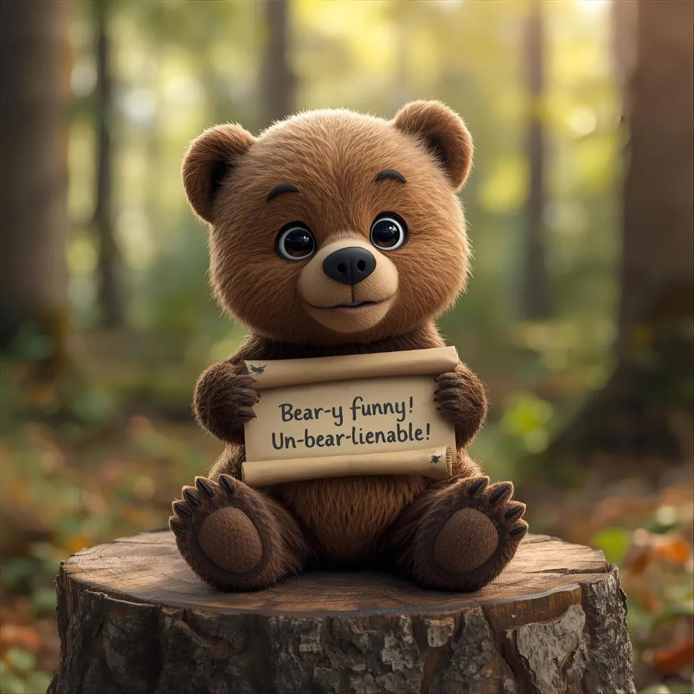 Funny Bear Puns for Instagram Captions