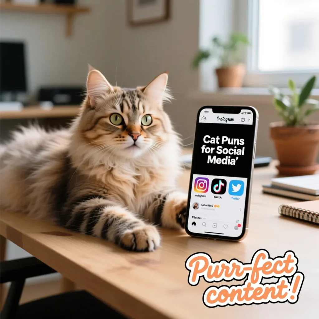  Cat Puns for Social Media