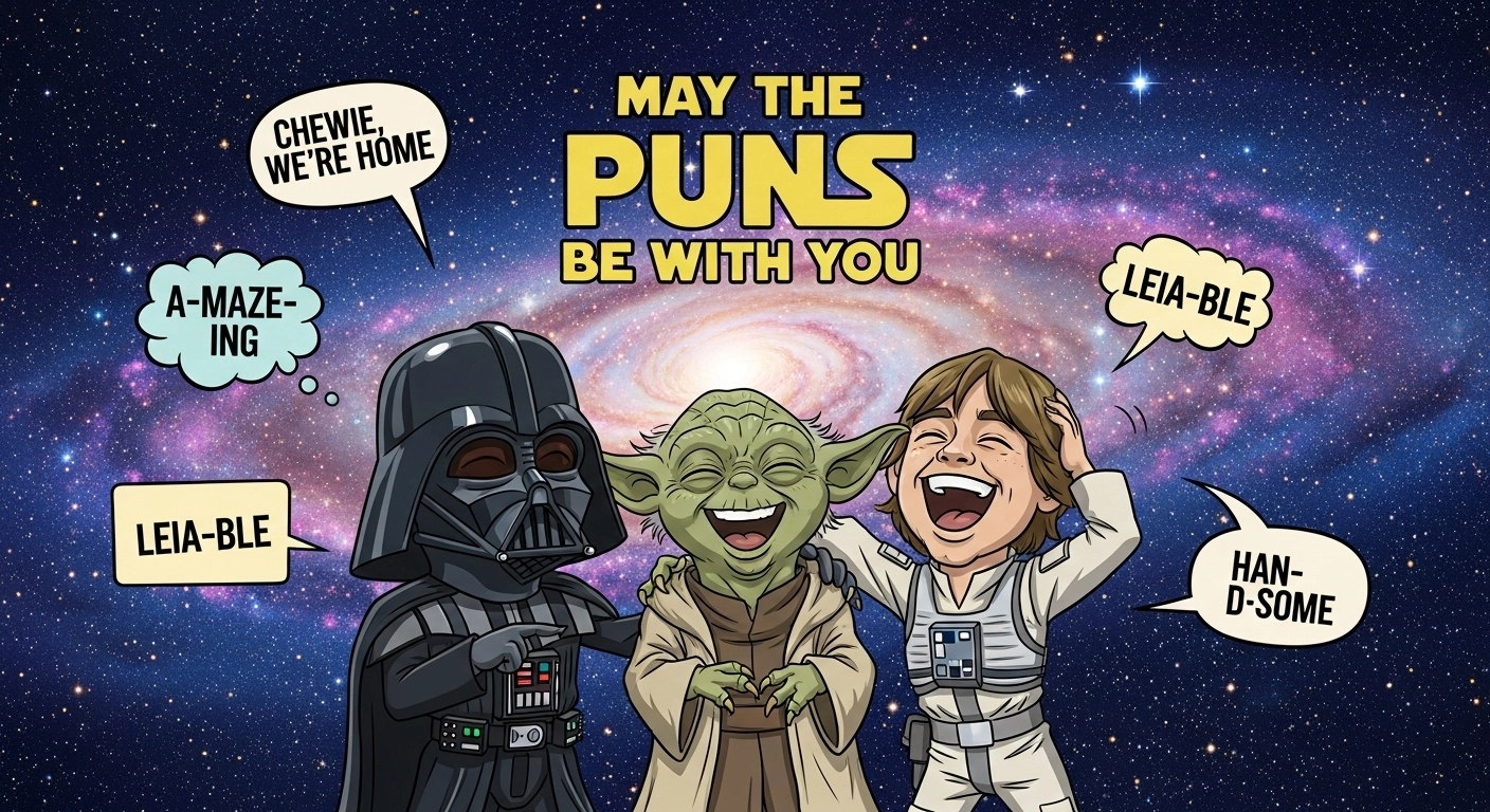 Read more about the article 120+ Star Wars Puns: A Galaxy Full of Laughs for Every Fan for 2026